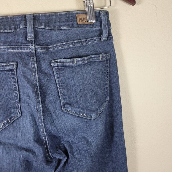 Paige Hoxton Ankle Skinny Jeans - Medium Dark Rinse Wash Denim Size 25 - Picture 9 of 14